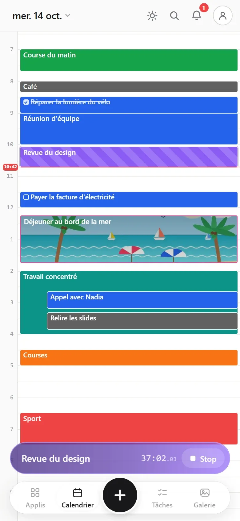 Calengaroo sur un téléphone